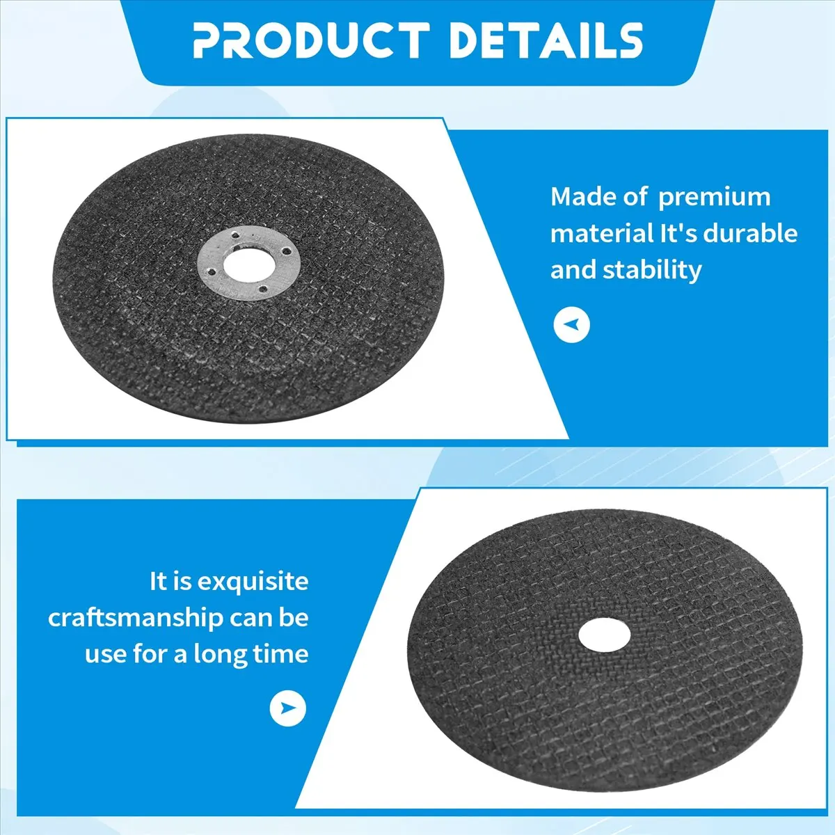 HGHO 3 inch Cut Off Wheels with 1/4 inch Mandrel Kit,Cutting Wheels Cutter Discs with 3/8 inch Arbor Hole 10pcs+1pack Mandrel