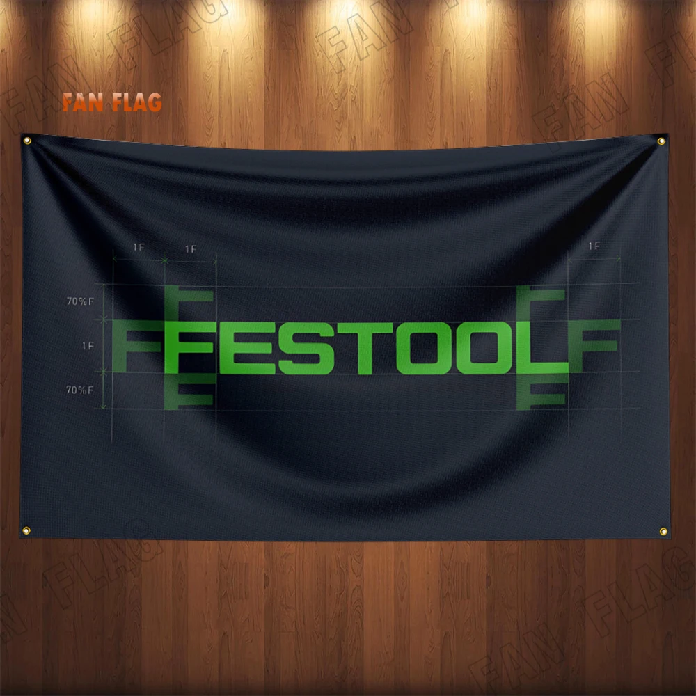 90x150CM Festools logo Flag poliestere stampato elettricista Banner per Decor flag banner strumento manuale strumenti e accessori Powel