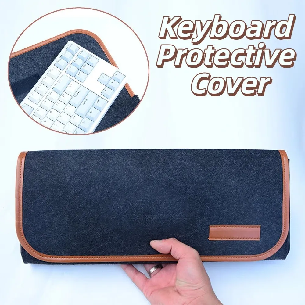 Housse de protection épaisse pour clavier mécanique, souple, grande capacité, sac de transport pour clavier, anti-poussière, respectueux de la peau