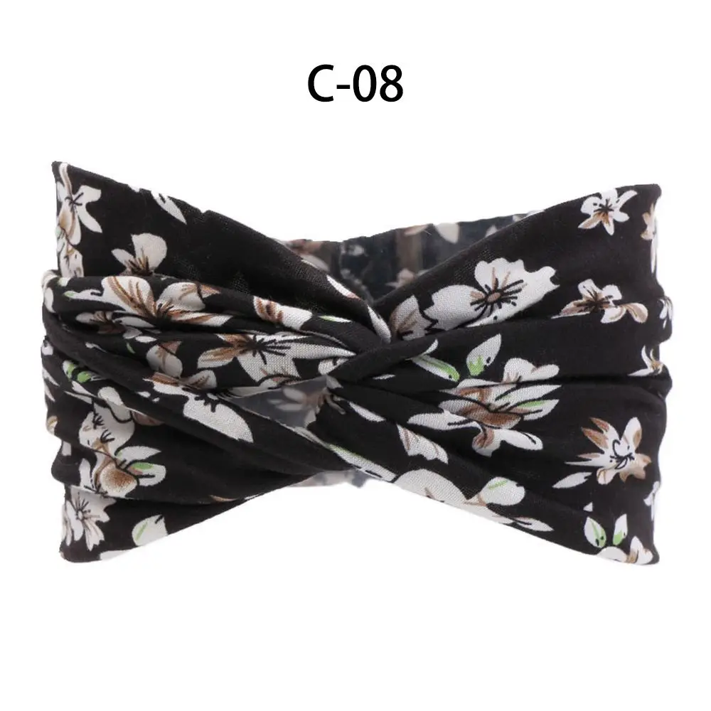

Vintage Headwear Yoga Running Fitness Elastic Head Wrap Hair Bands Hair Accessories Women Headbands