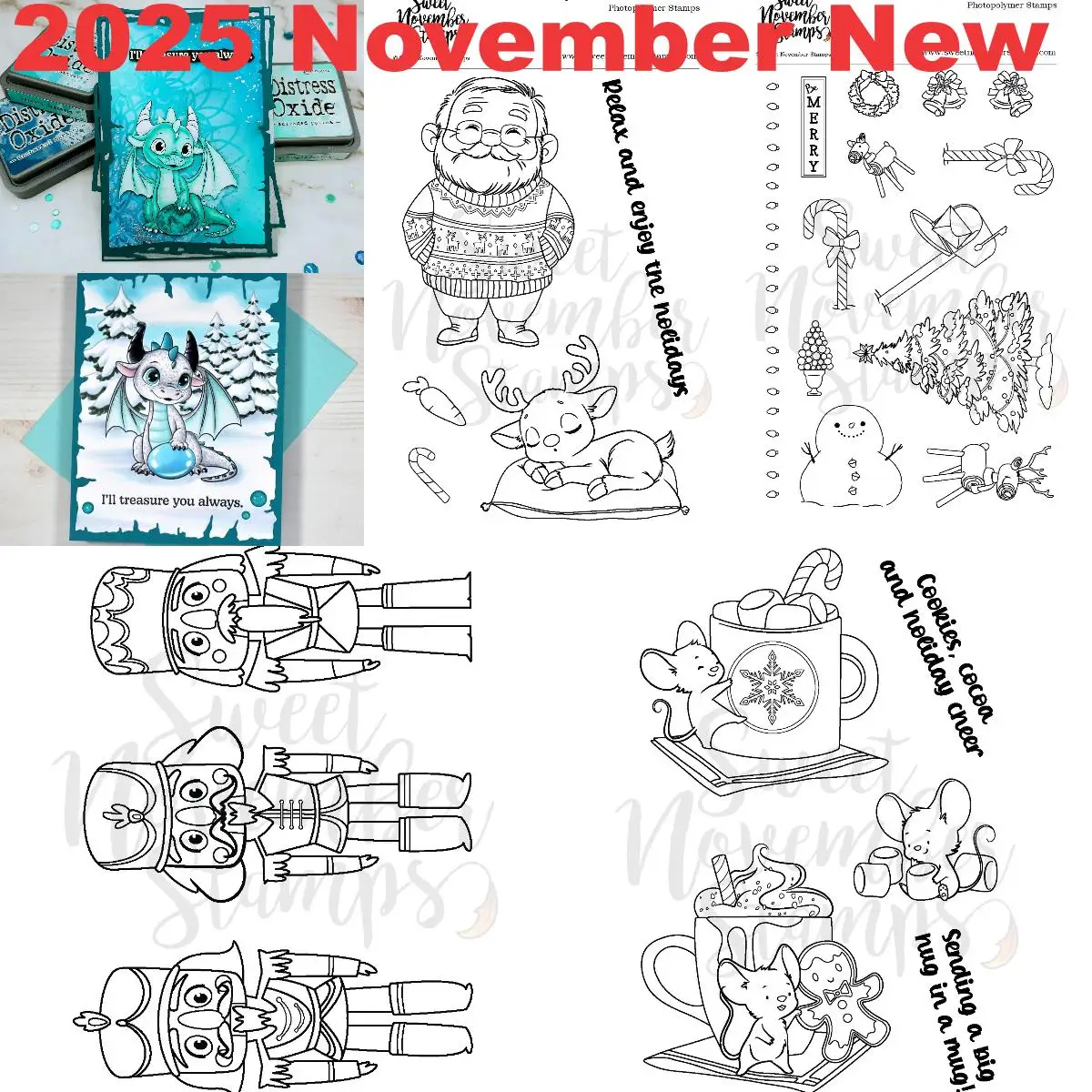 

Новый набор прозрачных штампов 2025 года — почтовые пары: снеговики для DIY, скрапбукинга, ремесел, шаблон для фотоальбома, украшение ручной работы