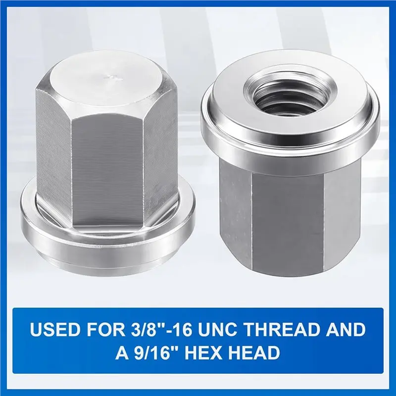 RMWIN-30 Pcs 3/8Inch Battery Stud Nut Battery Stainless Steel Closed Nut For Standard 3/8Inch Stud