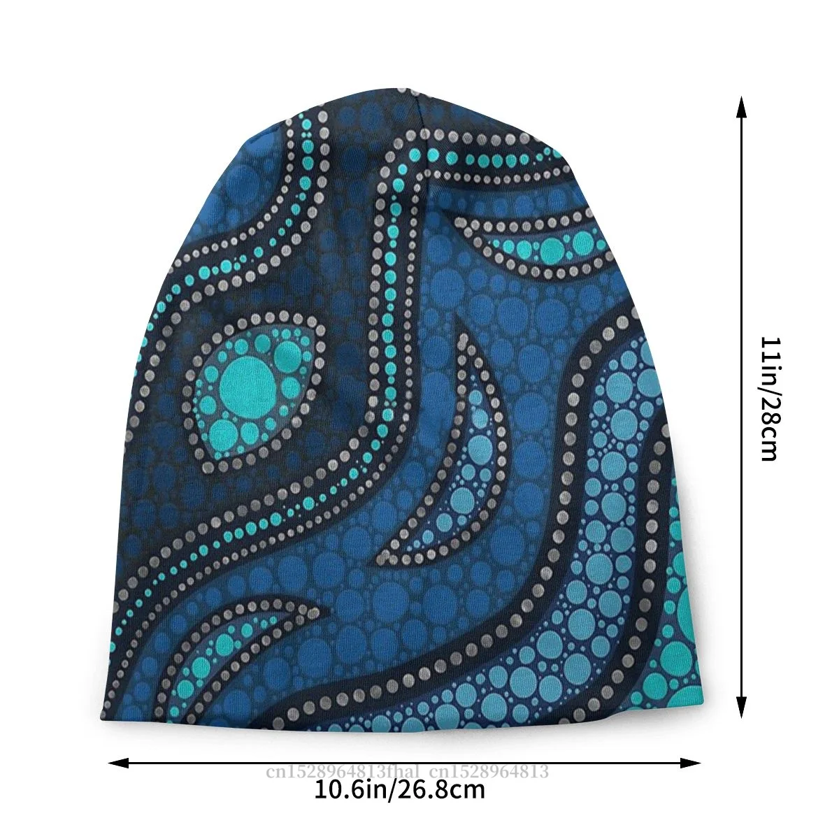 Australian Aboriginal Art Autumn Spring Beanie Hats Dot Inspired Thin Hat Bonnet Skullies Beanies Caps Men Women's Earmuffs