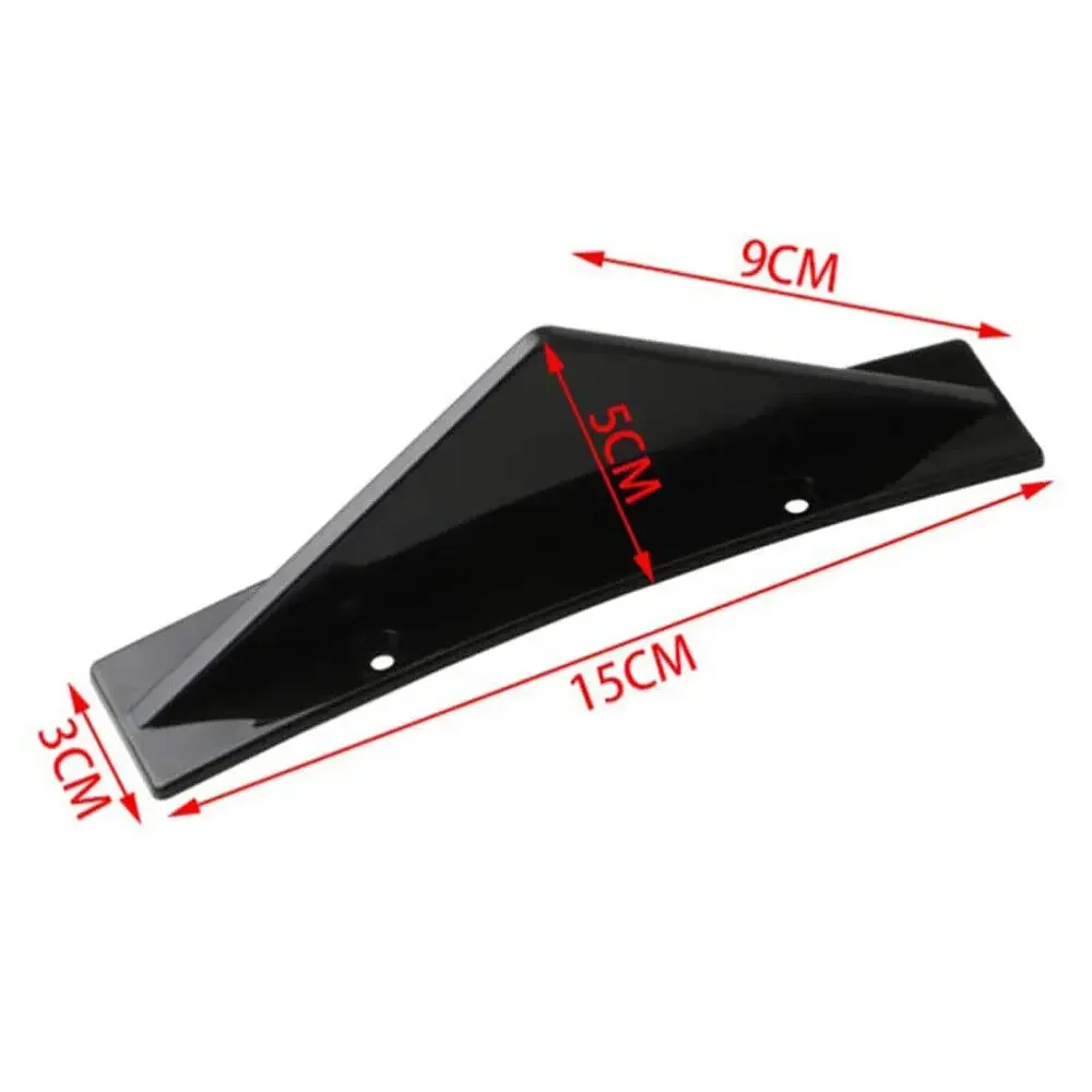 LAICY For Vauxhall Corsa VXR Car Rear Bumper Lip Rear Diffuser Shark Fins Curved Spoiler Lip Wing Splitter 4 Fin