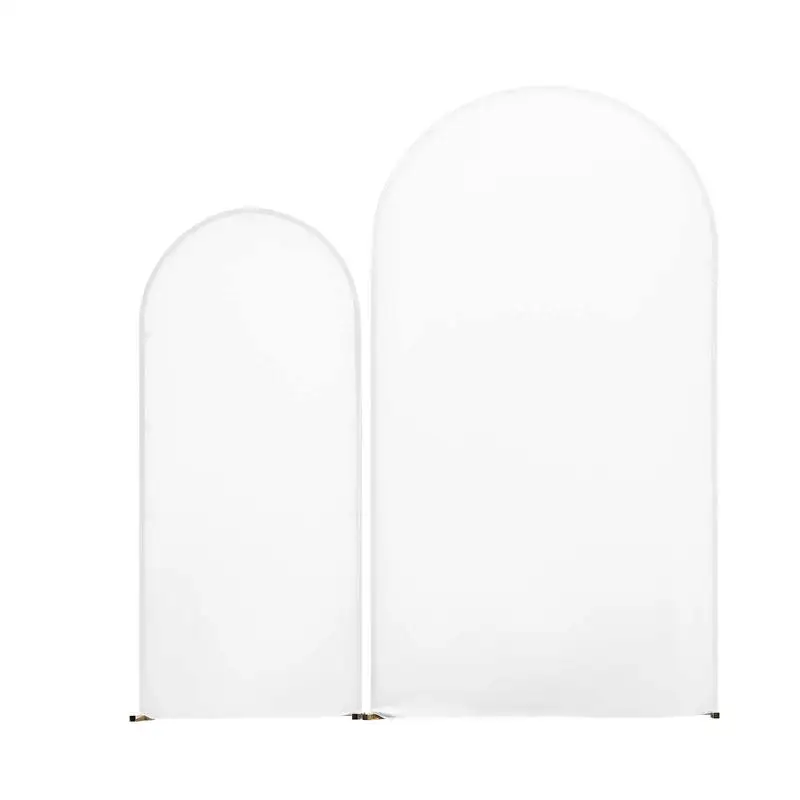 

Arch Backdrop Stand, Set of 2, 7.2 ft and 6 ft, Stable Structure, Easy Assembly, Gold Metal Arch Backdrop Stand with Cover