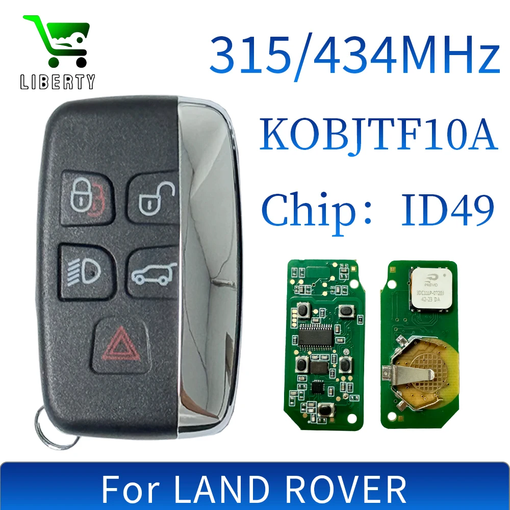 

Liberty Land Rover Discovery 4 Freelander Range Sport Evoque 2012-2017 умный автомобильный дистанционный ключ 315/434 МГц FCCID KOBJTF10A ID49 чип