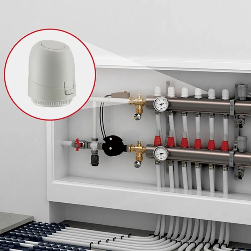 2pcs normalmente fechou válvulas cabeça elétrica Atuador térmico Separador água D2rd