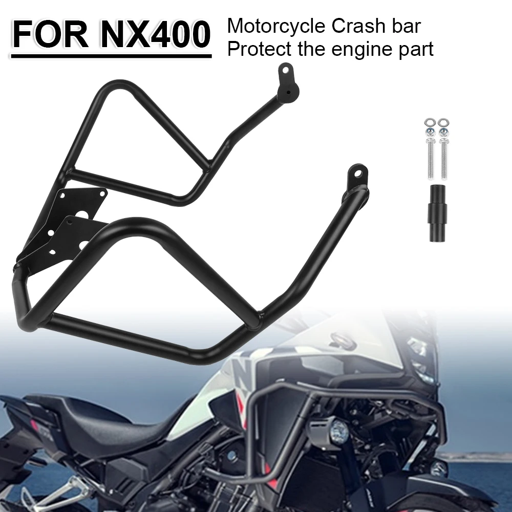 Motorcycle Upper Crash Bar Highway Engine Steel Frame Guard Bumper Protection Accessories For Honda NX400 NX500 2024 NX 400 500