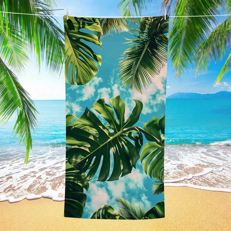 Sun Salt Sea Beach Towel Pool Water Shell Starfish Microfiber Quick Dry Oversized Cute Summer Vacation Pool Travel Bath Towel