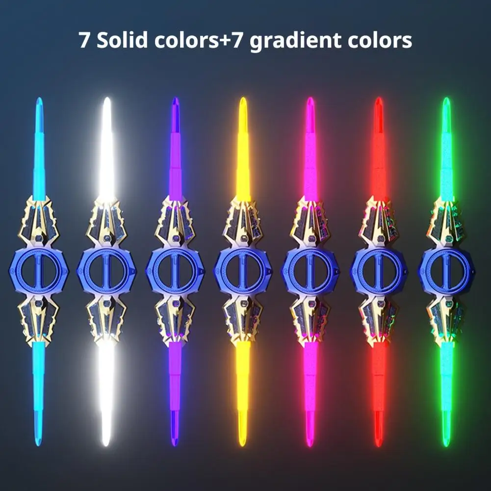 Espada de Brinquedo Retrátil para Meninos com Efeitos de Luz e Som, Presente de Aniversário para Crianças, Lâmina Rotativa em Plástico ABS, Brinquedo Inovador