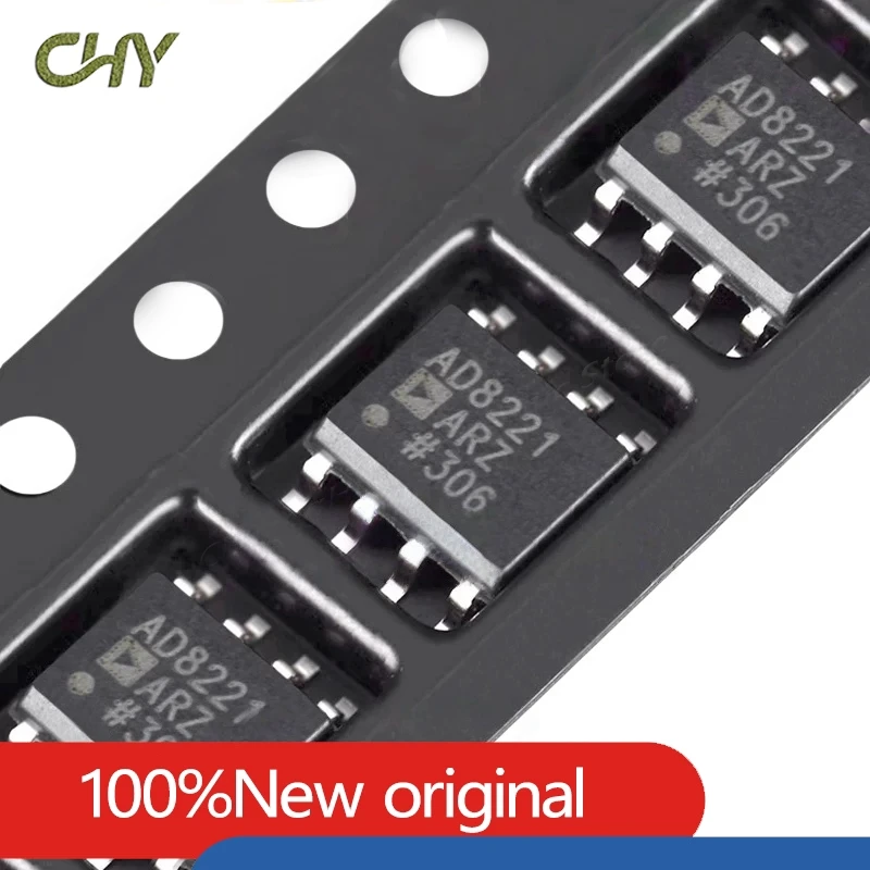 10Pcs/Lot AD8221ARZ SOIC-8 High Performance Gain Programmable Instrumentation Amplifier