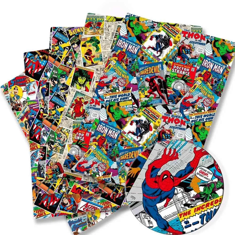 Sale Disney The Avengers Superhero Spiderman Cotton Fabric Material For Clothes Dress Patchwork Fabrics Sew Quilting Needlework