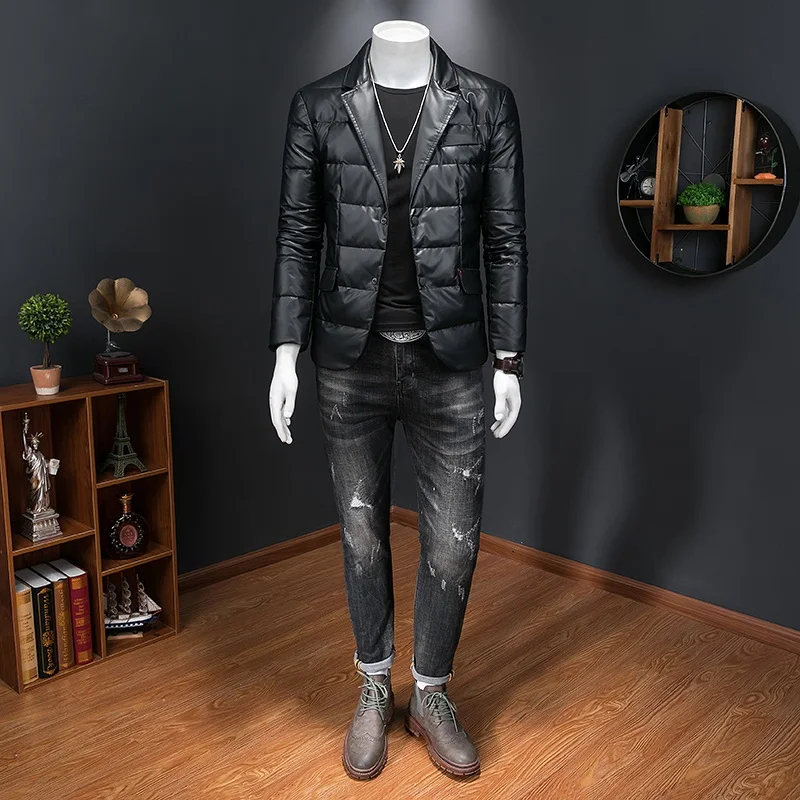 2025 new arrival winter 90% white duck down jackets men,mens warm thicked blazer, 6606