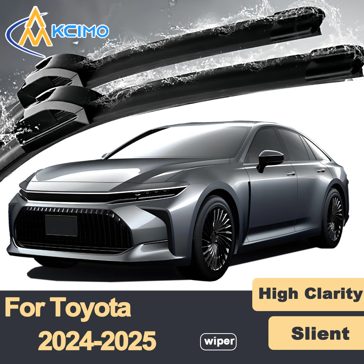 

Premium Rubber Durable Silent Windshield Wiper Blades 2pcs for Toyota Crown Estate Signia S238 2024-2025 Front Wiper Blades Set