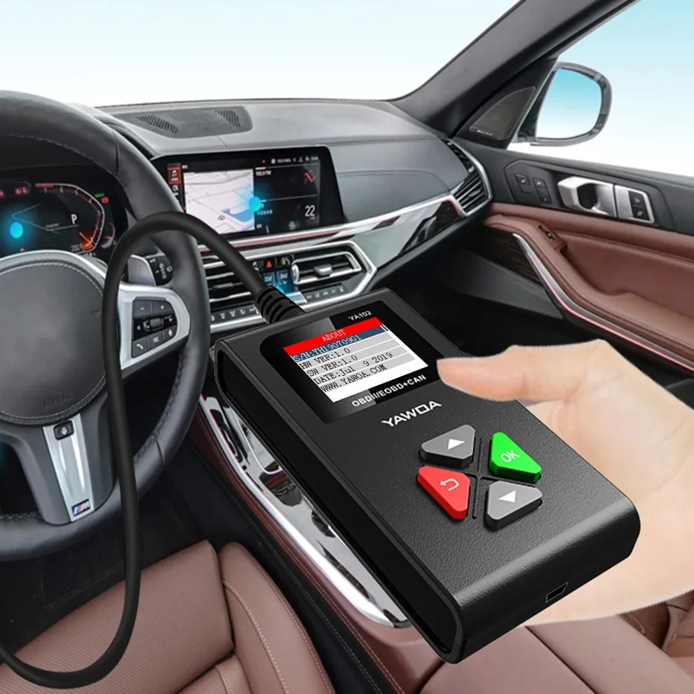 car fault diagnostic instrument OBD YA102 Code Reader Card 1.8inch for TFT true color display