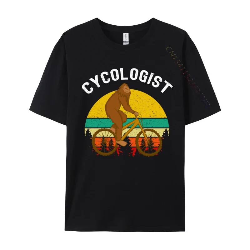 Bigfoot Cycologist Cycling Bicycle Cyclist Mountain Bike Men's Tops Tees Normal Cool T-Shirt Europe T Shirt Free Shipping