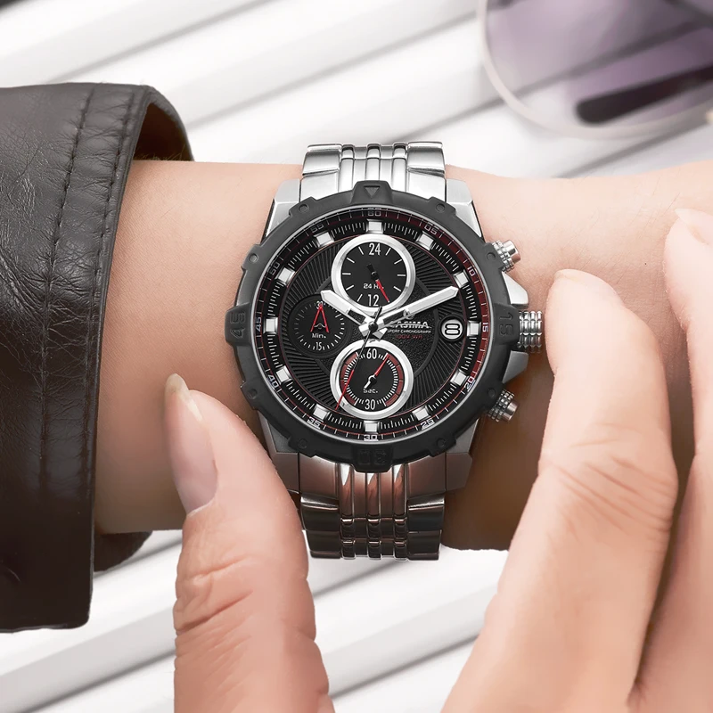 CASIMA カップルウォッチ メンズ クォーツムーブメントウォッチ 防水 シンプル トレンド おしゃれ ジョーカー 夜光 モデル ST-8306-1021