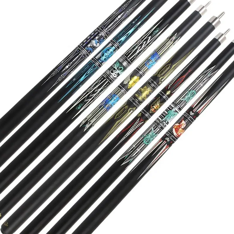 

Экономичный 58-дюймовый комплект бильярдных киев 1/2 шт./комплект оборудования для девяти шаров с кием для бассейна и кожаной сумкой для кия различных стилей