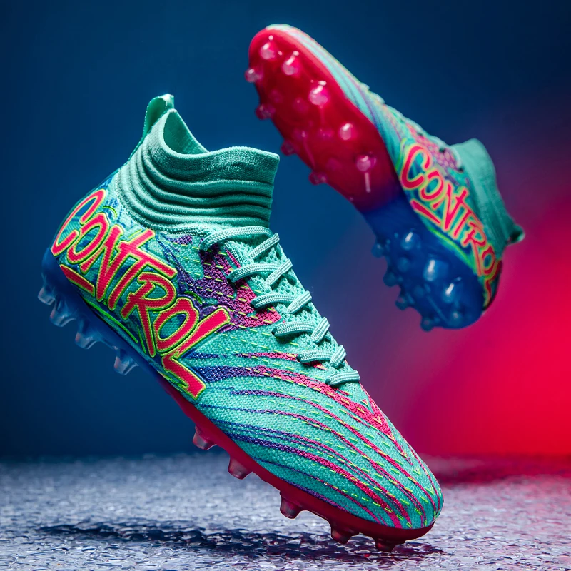 

Новые мужские футбольные бутсы, высококачественные футбольные бутсы, бутсы, кроссовки с высоким берцем, нескользящие футзальные травяные матчи, хит продаж в помещении FG/TF