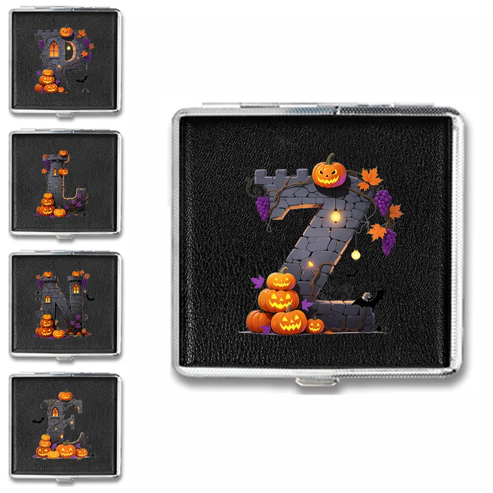 

Durable Cigarette Organizer Case Cigarette Storage Box Dustproof Portable High Capacity Cigar Protective Cover Halloween Pattern