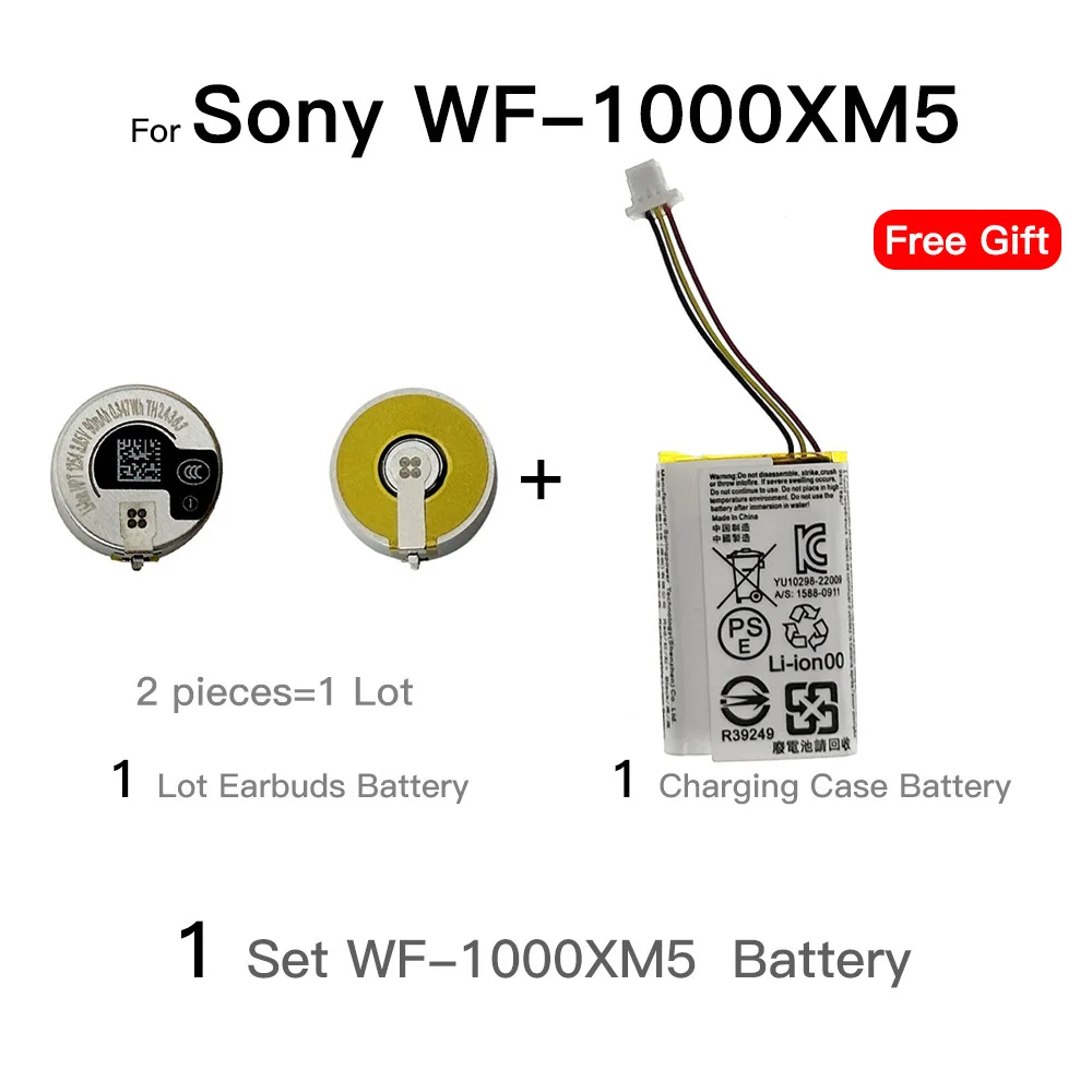 SONY WF-1000XM5用バッテリー 3.85V 90mAh