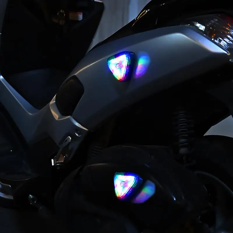 Motorcycle Warning Lights Solar Energy Car LED Warning Lights Waterproof Marker Lamp For Motorbike Rear Bumper Cruise Lamp