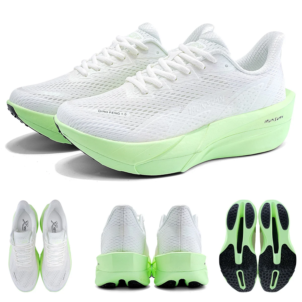 2025 IRUNSVAN Unisex Training Shoes Nylon Plate & Thick Sole for Economical Pacing in Daily Training(Unisex)25130