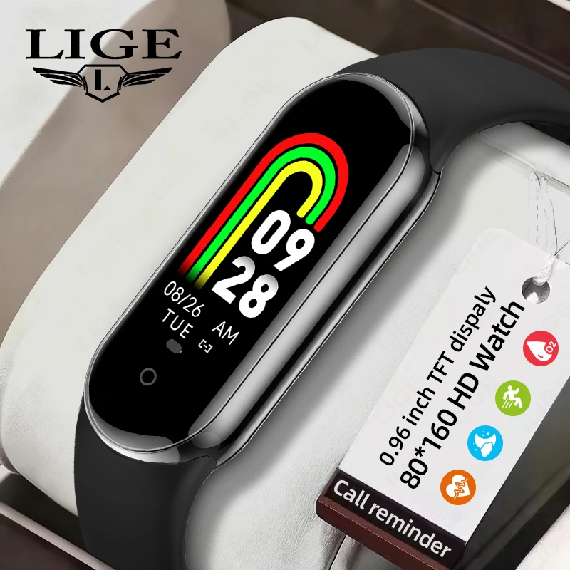 

Смарт-браслет Фитнес-трекер 24-часовой трекер сна Вседневный непрерывный пульсометр Стресс HRV Монитор Подсчет шагов Спортивный смарт-браслет