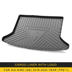 For Kia Niro DE 2016-2020 Car Cargo Liner box Mat TPE Anti-slip Trunk Mat Trunk Tray Carpet Interior Accessories