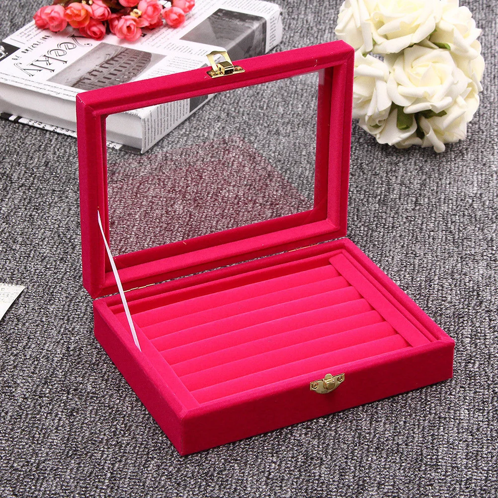 

Box Romantic Art Design Storage For Ring Earring Necklace Gift Container Earing Display Case Organizer