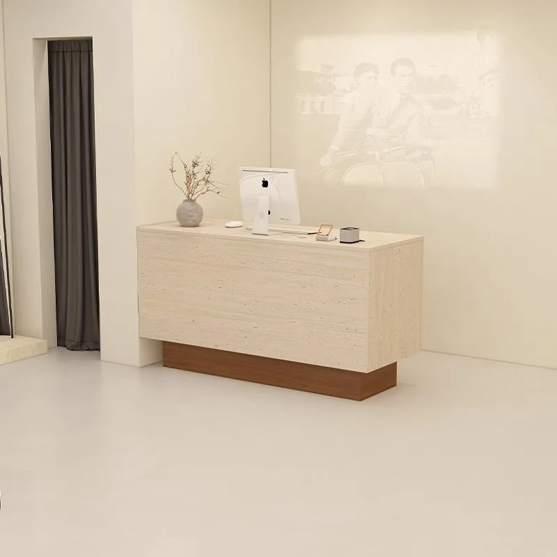 Simple Modern Reception Desks Stone-pattern Reception Desks Barbershop Exclusive Use Office Furniture Banco Reception ZY40JDT