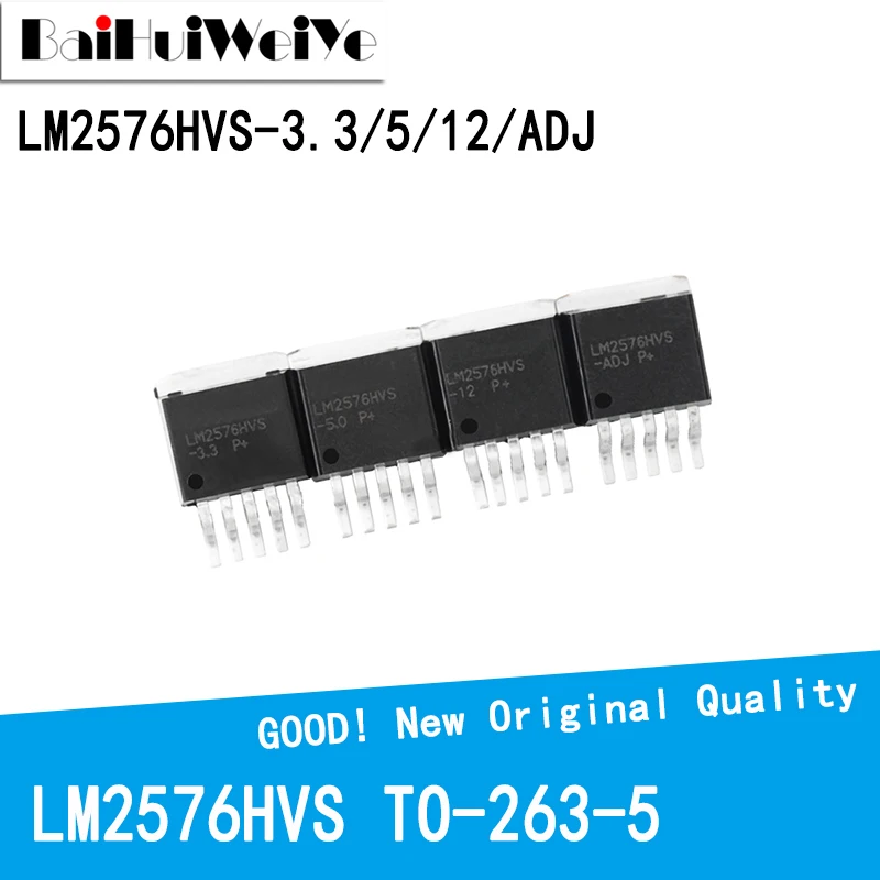 5PCS/LOT LM2576HVS LM2576 LM2576HVS-3.3 LM2576HVS-5.0 LM2576HVS-12 LM2576HVS-ADJ TO263-5 Voltage Regulator Chip New Original