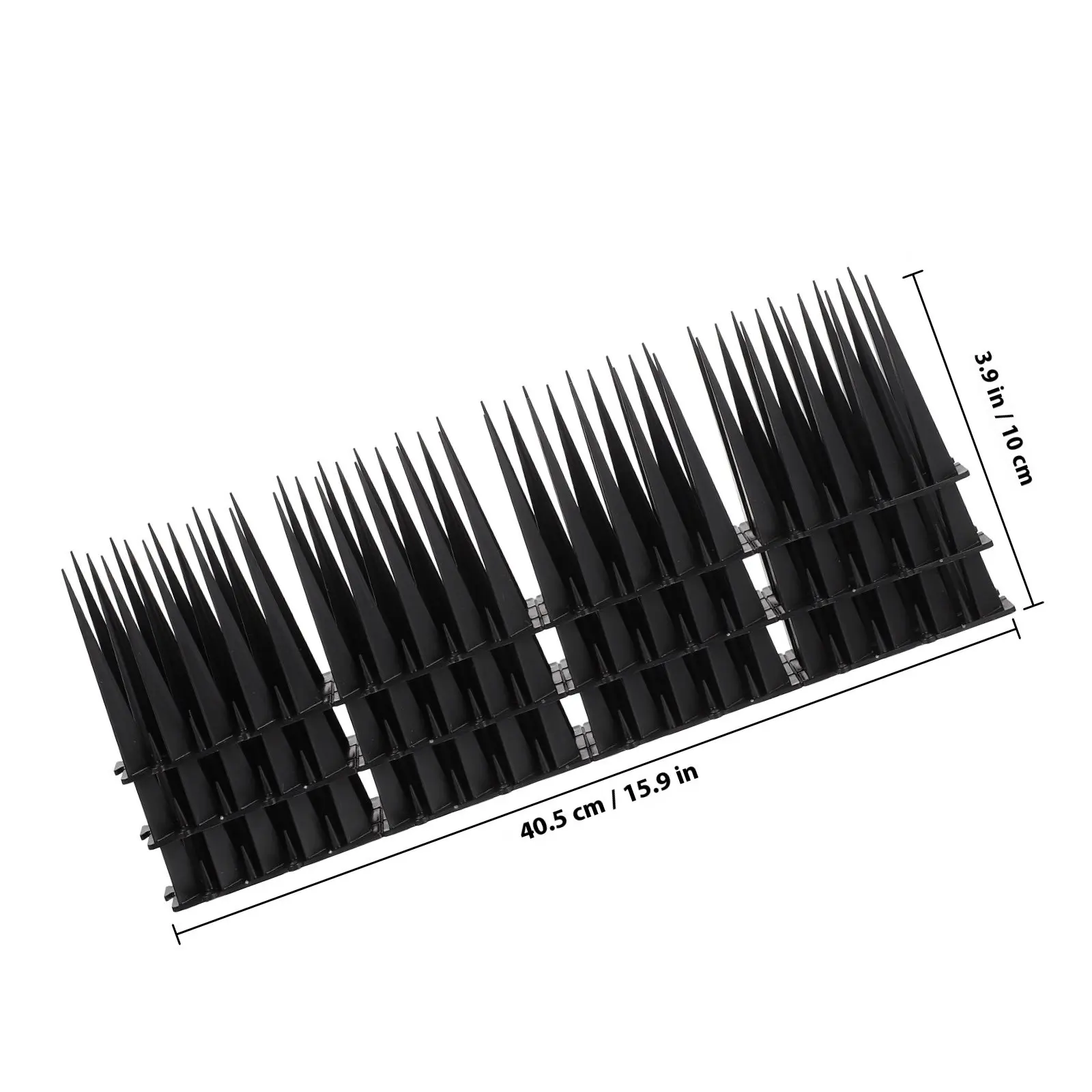 3Pcs Bird Spike Plastic Flexible Weatherproof for Fence Roof Chimney Pigeon Control Black Supply Pigeon