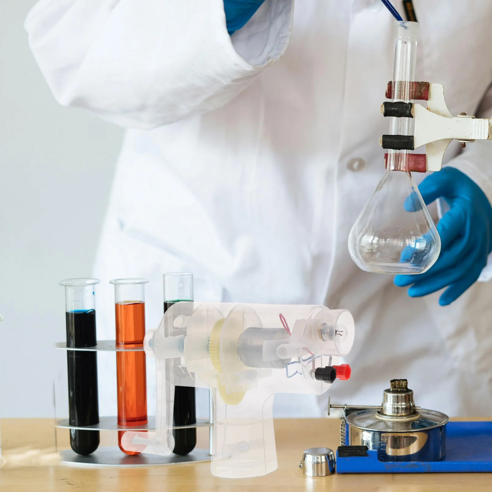 

Handheld Hand-crank Generator Experimental Equipment Primary School Portable -scientific Plastic Electricity