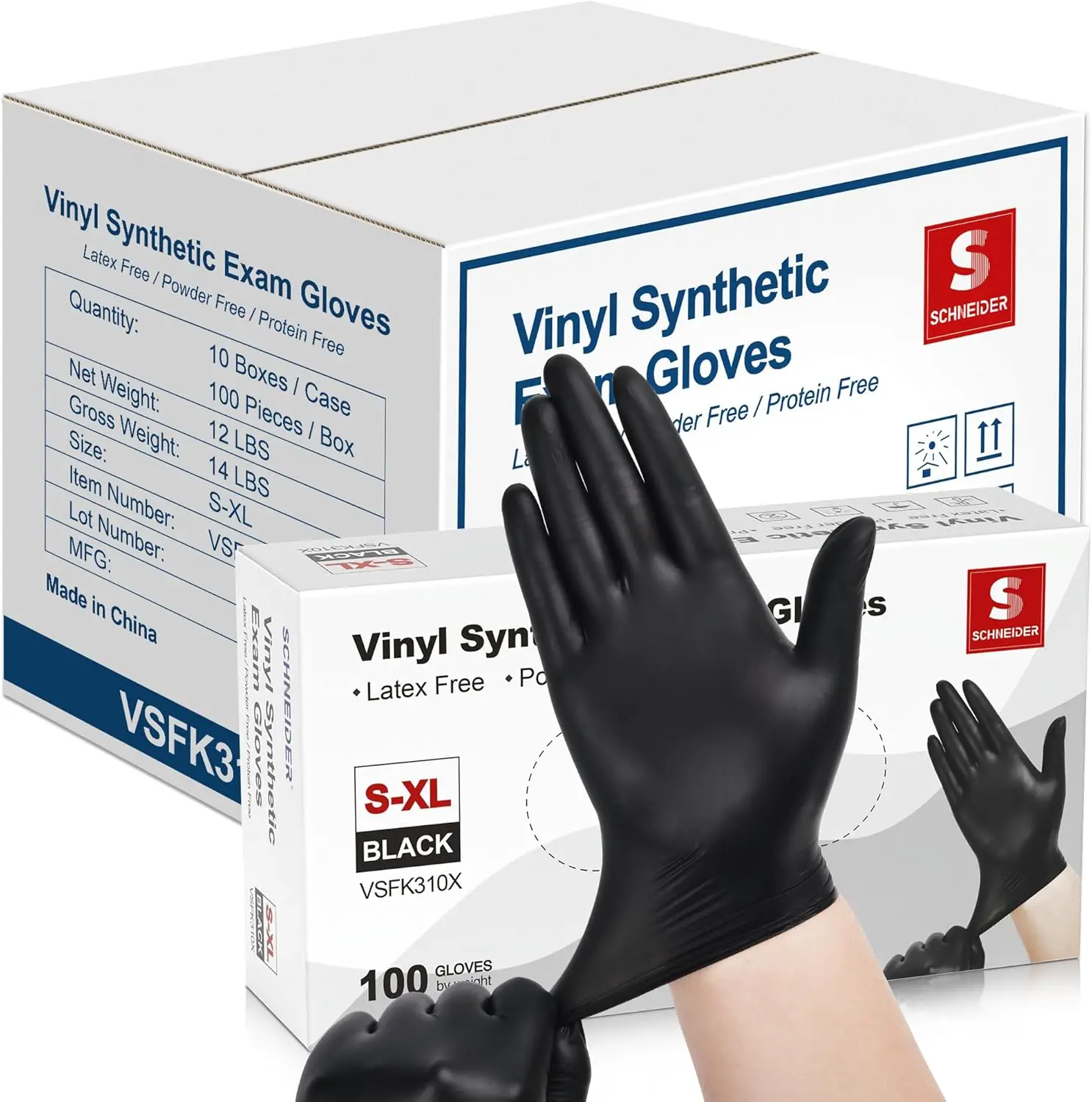 

Latex-Free Disposable Gloves, 4 Mil Thick for Medical Use, Cooking, Cleaning & Food Prep