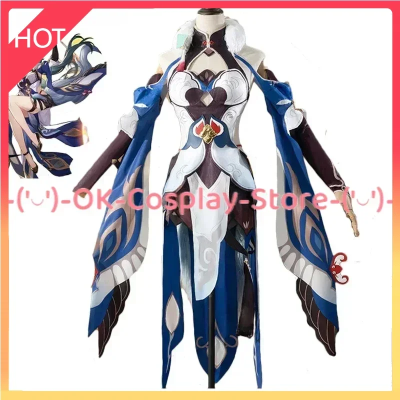 Game Honkai Star Rail Yukong Cosplay Costume Women Cute Cheongsam Dress Suit Anime Clothing Halloween Uniform Custom Made