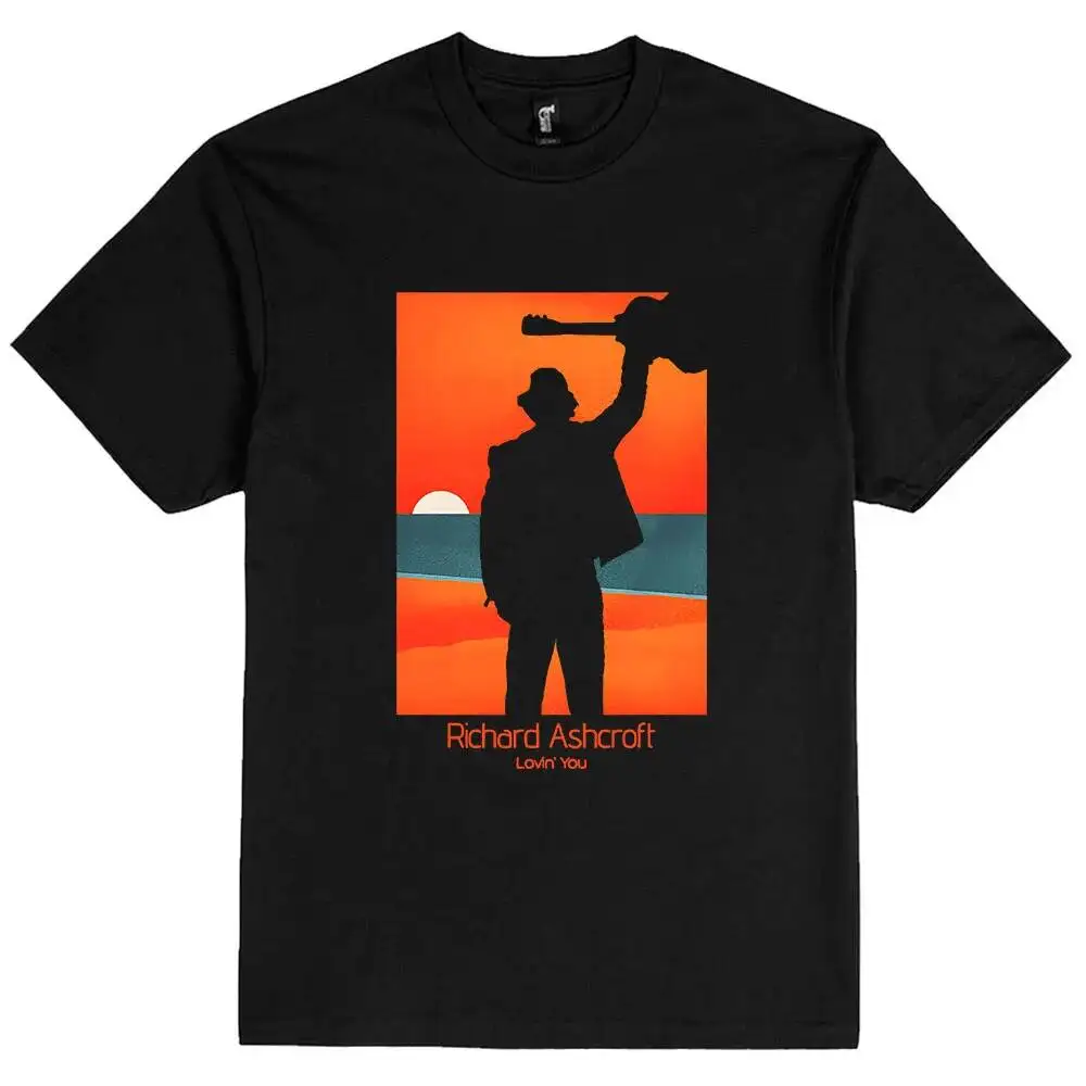 RICHARD ASHCROFT LOVIN' YOU FRAME TEE Cotton Short Sleeve Male T-Shirt O-Neck Hip Hop Unisex Streetwear Graphic Print Tshirts