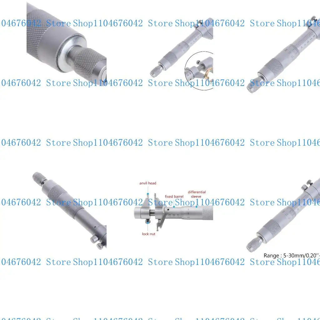 

5asd Standard Inside Metric Micrometer Set Inside Micrometer 5-30mm 0.01mm