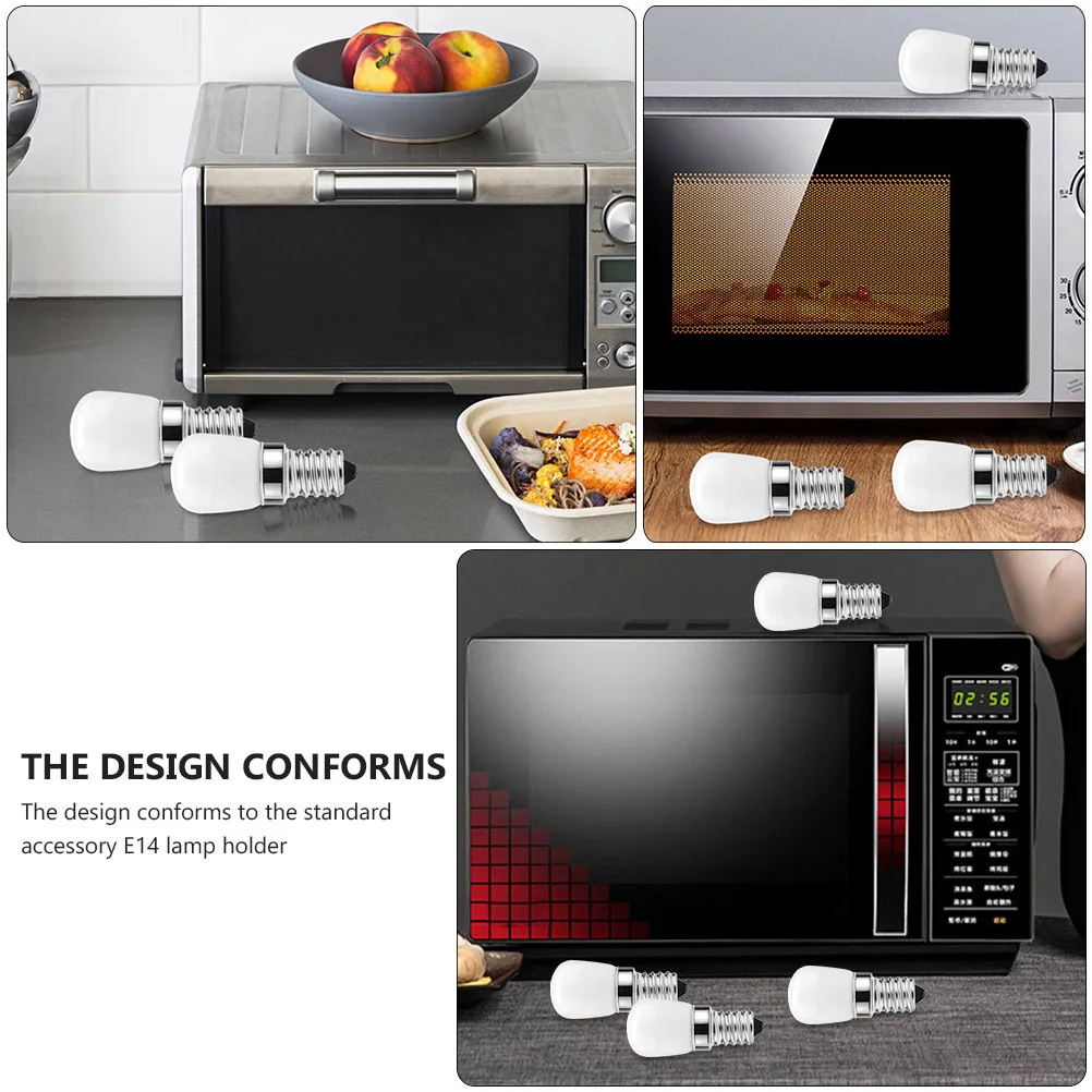 

4Pcs E14 LED Refrigerator Bulb Replacement Fridge Light Saving Lamp for Microwave Table Wall Refrigerator Bulb