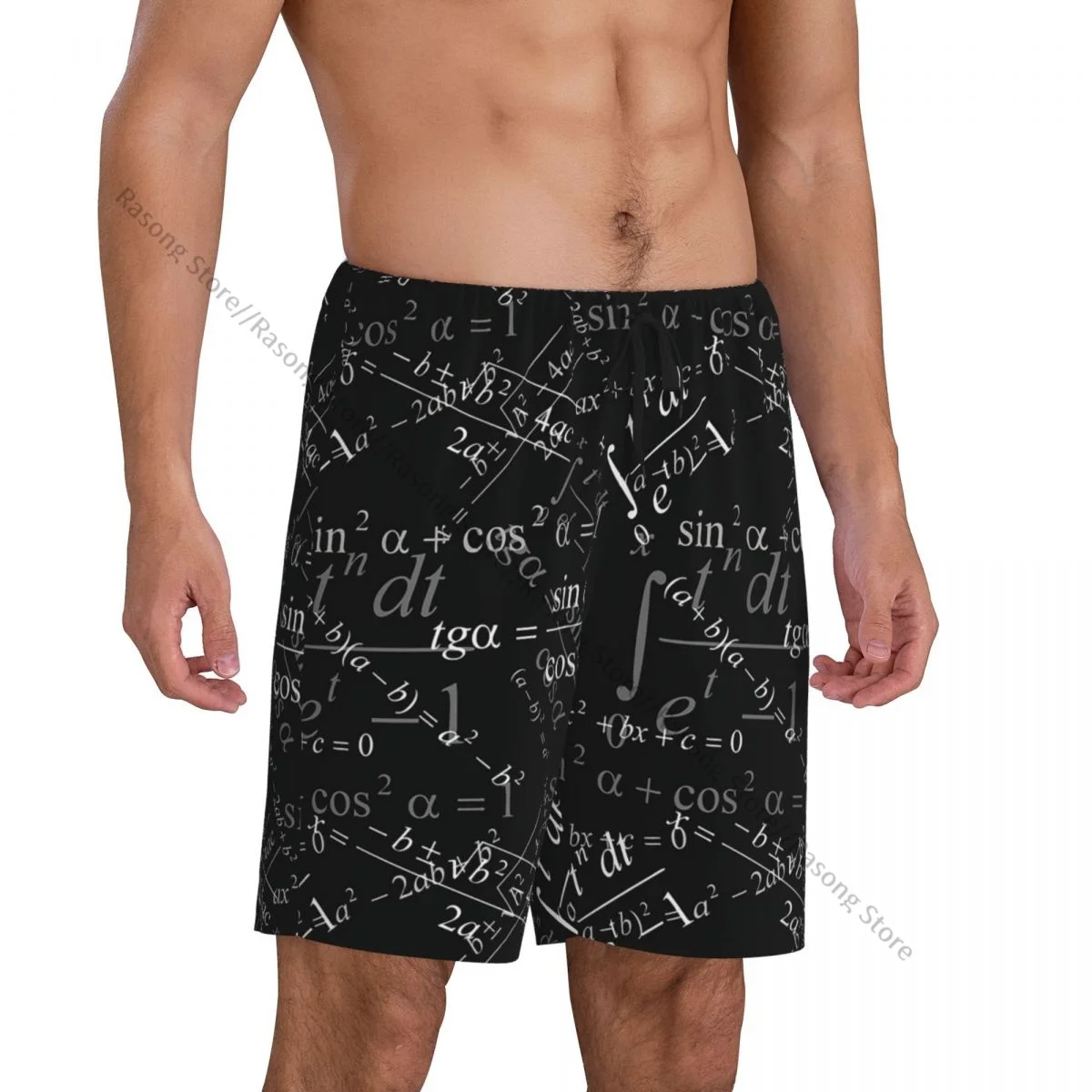 Calça de pijama curto masculina, Pijamas, Matemática, Fórmulas