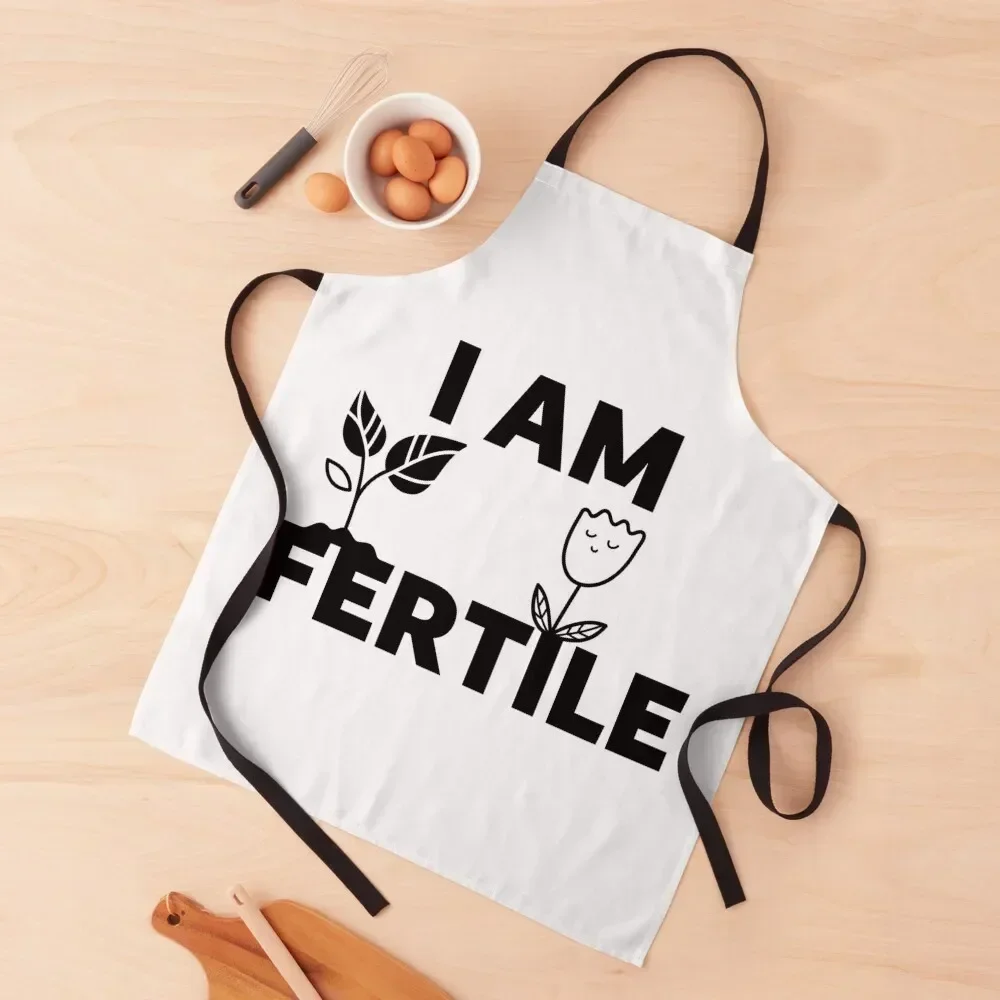 I AM FERTILE Apron kitchen jacket woman christmas 2025 Kitchens Accessories Home Utensils Apron