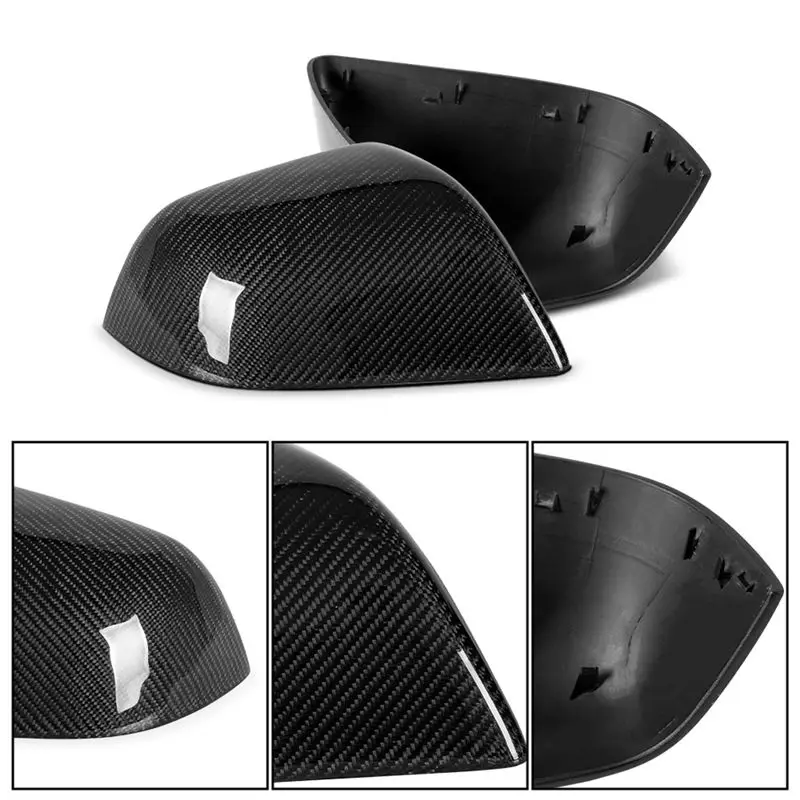 Superior-Car Rearview Mirror Cover Side Cover Carbon Fiber Shell Protective Cover Modification For Tesla