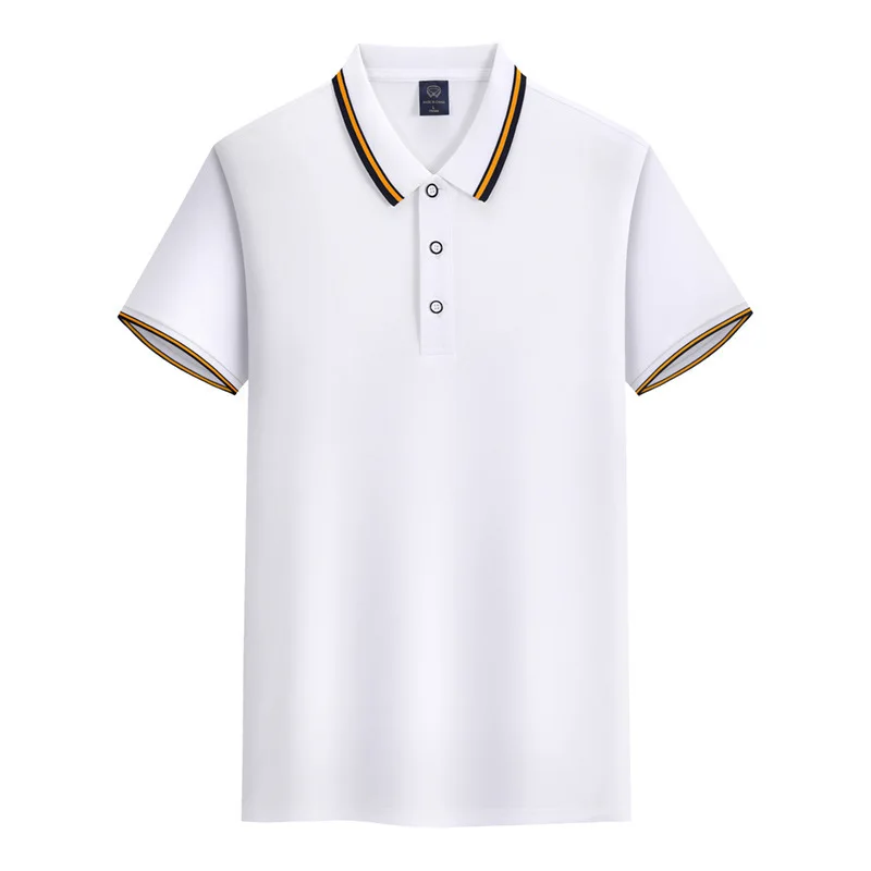 

190g Ice Silk Polo Shirt for Men, Lightweight & Quick-Dry, Casual Summer Tops