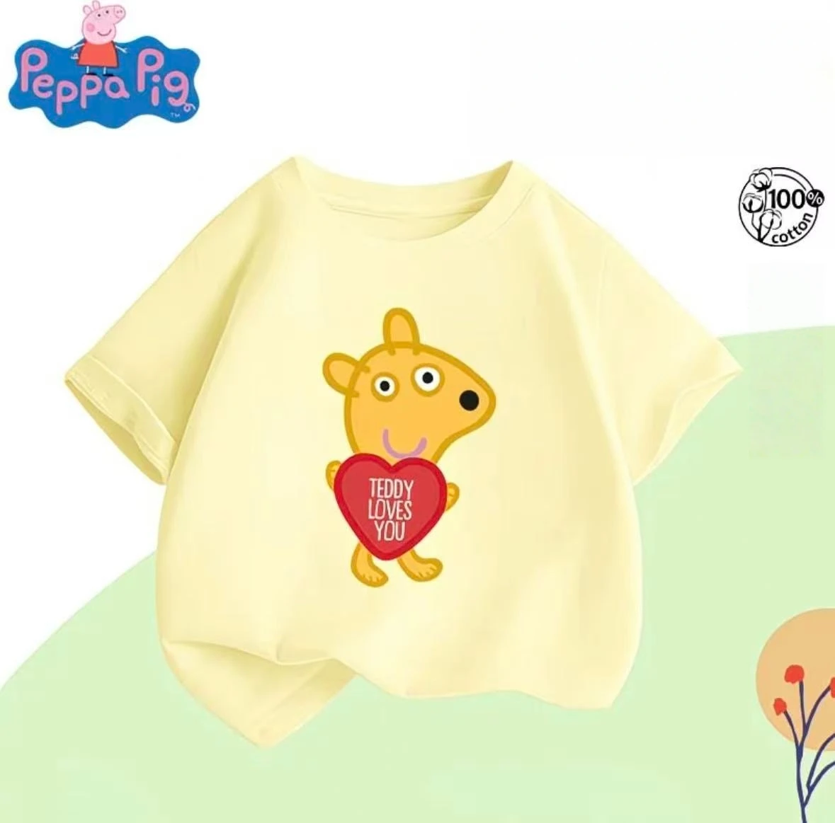 

Свинка Пеппа 2025-26, летняя детская футболка унисекс из 100% хлопка с мультяшным графическим принтом Hasbro, дышащая свободная повседневная футболка y2k.