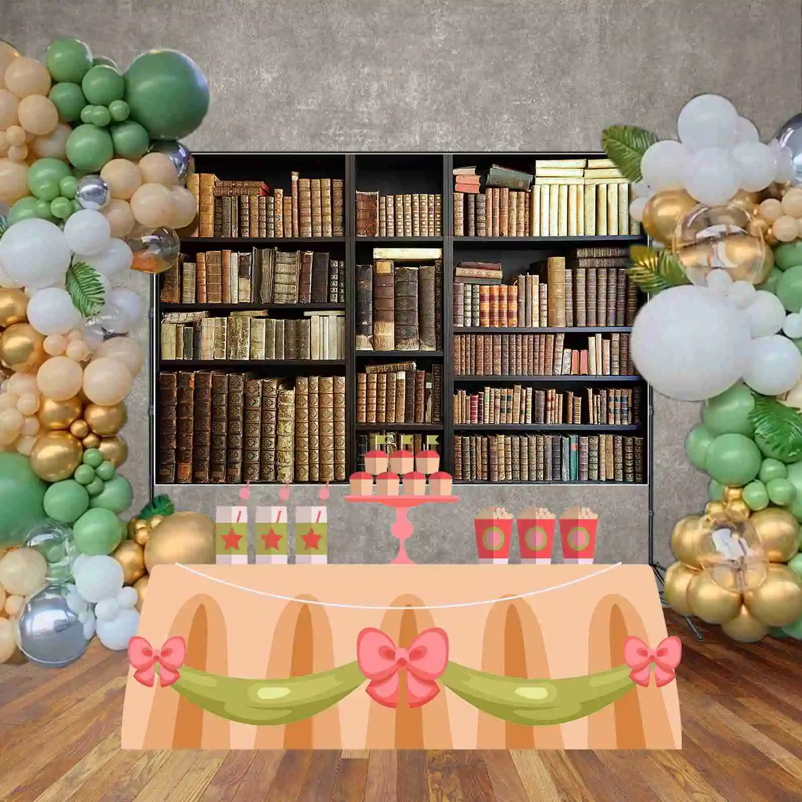 MOON.QG-رف كتب للتصوير الفوتوغرافي ، خلفيات حائط ، خلفية استوديو رف كتب ، ورق حائط صور عتيق ، إكسسوارات تصوير