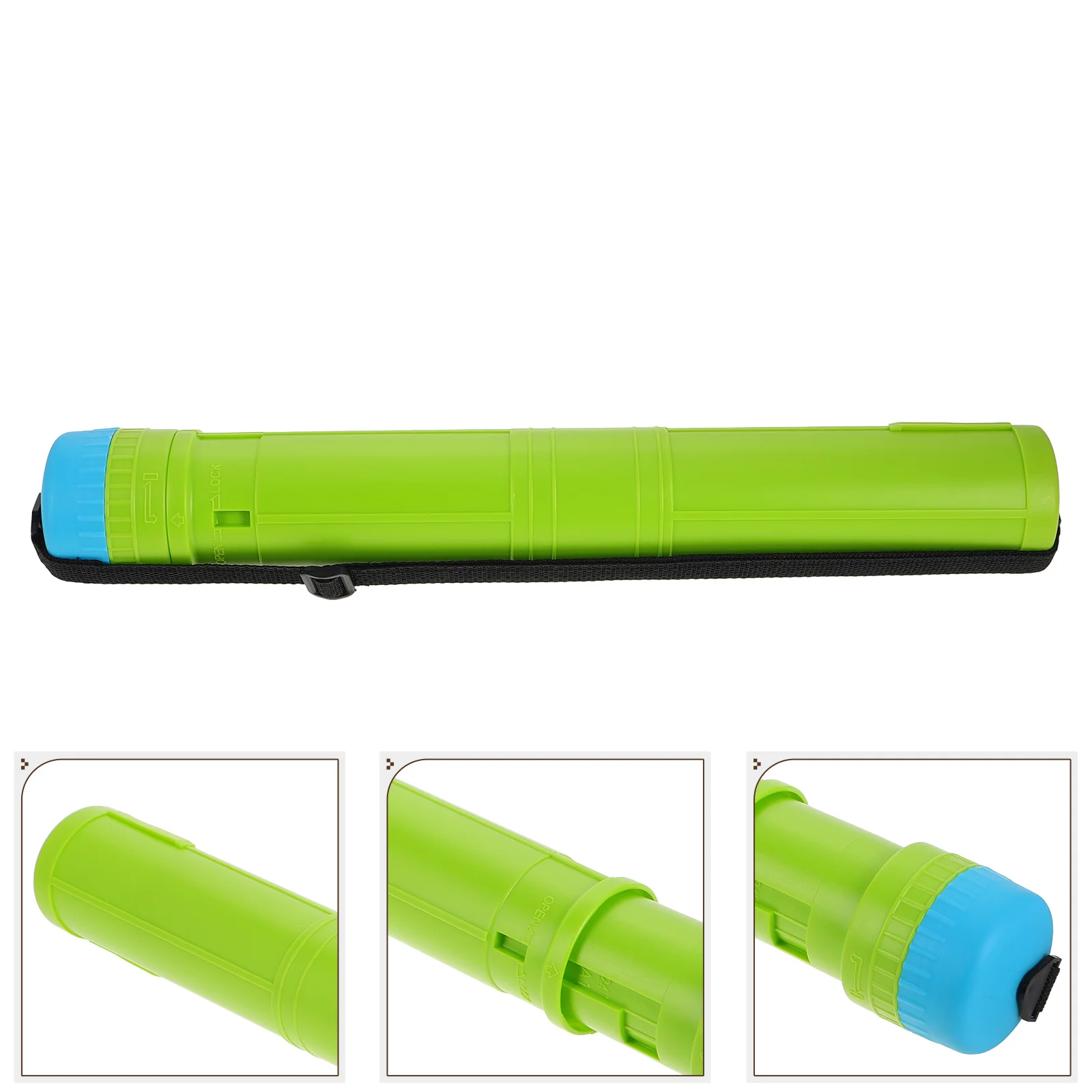 

Adjustable Poster 42 To 76Cm Extendable Transport With Strap Rotating Design Artwork Storage Tube Blueprint Document Holder