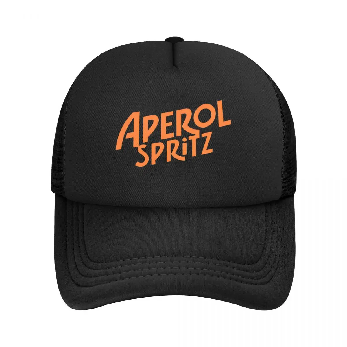 Aperols Spritz Coctail Mesh Baseball Caps Unisex Retro Trucker Cap Dad Hat Adjustable Polyester Golf Hats Autumn Trucker Hat