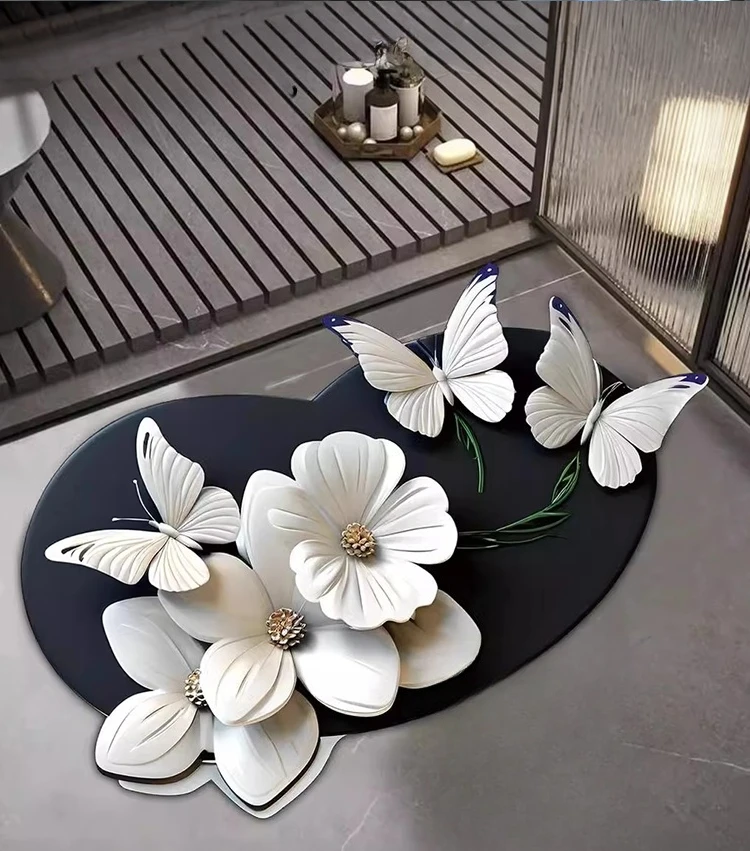 Bathroom floor mat, specialized anti-slip mat, anti-fall, water-absorbing mat