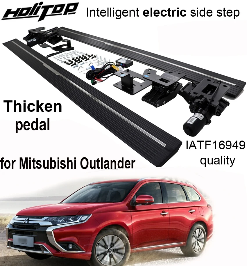 

electric telescopic running board side step nerf bar for Mitsubishi Outlander,waterproof design,Thicken&widen, IATF16949 quality