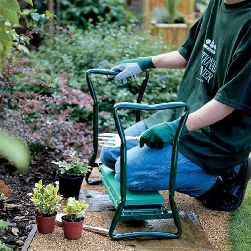 Outdoor Garden Kneeler Bench Tool Bag Included Garden Kneeling Stool Outdoor Garden Kneeling Stool Garden Tool Bench